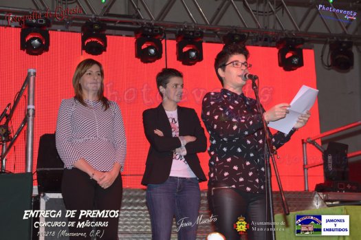 Entrega de premios concurso de mascaras 2018 en Manzanares